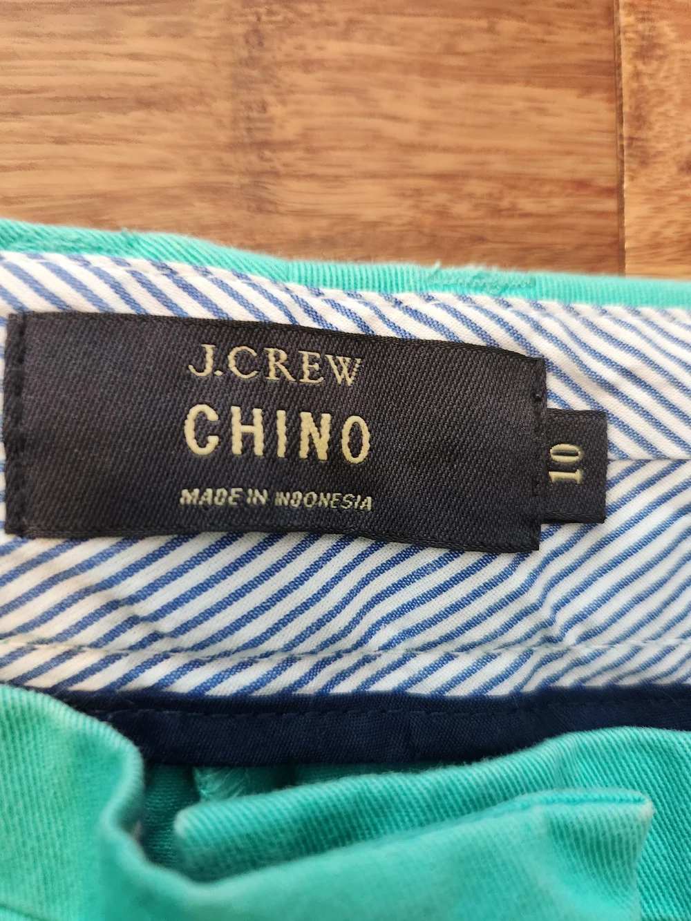 J. Crew Women's Teal 100% Cotton Chino Shorts Preppy Classic, Size 10